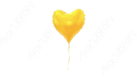 视频素材 心形黄色气球飘动漂浮动画视频素材heart-shape-gold-balloons-3.zip