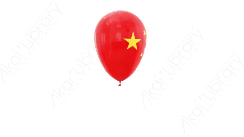 视频素材 中国国旗气球漂浮动画视频素材china-flag-balloons-1.zip