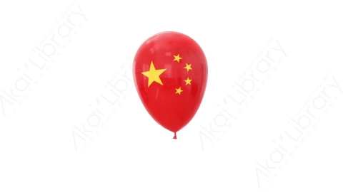 视频素材 中国国旗气球漂浮动画视频素材china-flag-balloons-4.zip