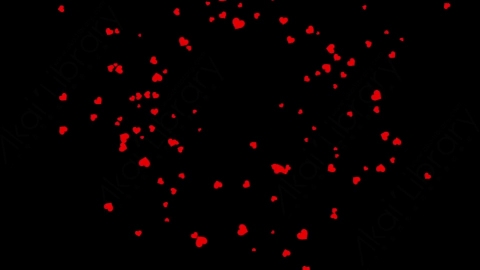 视频素材 红心泡泡破裂上升飘动动画视频素材heart-5.zip