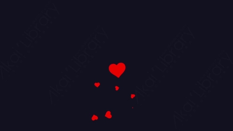 视频素材 红心汽泡上升动画视频素材Heart-4.zip