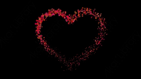 视频素材 心形花瓣飘落动画视频素材cherry-blossom-particles_heart_1.zip
