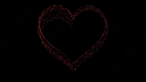 视频素材 心形花瓣飘落动画视频素材cherry-blossom-particles_heart_5.zip