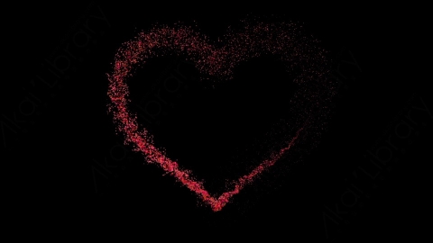 视频素材 心形花瓣飘落动画视频素材cherry-blossom-particles_heart_7.zip
