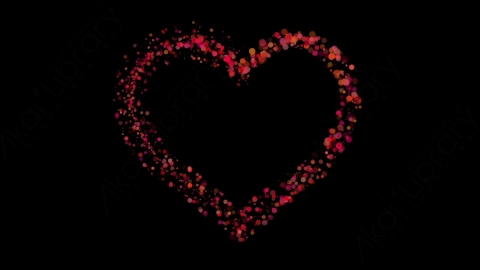 视频素材 心形花瓣飘落动画视频素材cherry-blossom-particles_heart_8.zip