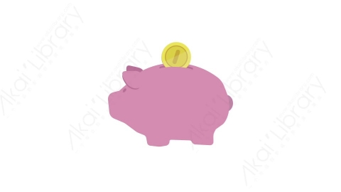 AE模板 16-piggy-bank小猪存钱罐MG扁平卡通金融财经元素图标