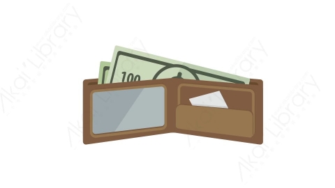 AE模板 17-purse钱包MG扁平卡通金融财经元素图标