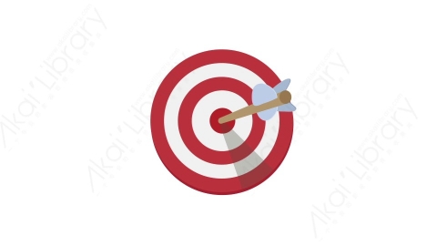 AE模板 23-target靶子MG扁平卡通金融财经元素图标