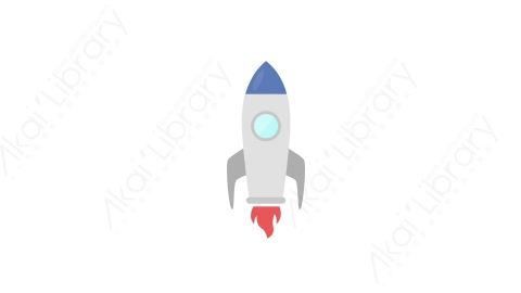 AE模板 29-rocket火箭MG扁平卡通金融财经元素图标