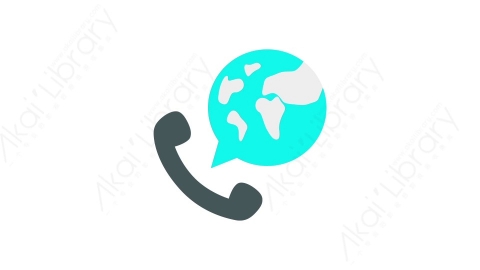 AE模板 31-call-1打电话MG扁平卡通金融财经元素图标