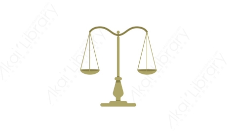 AE模板 33-libra-1天平MG扁平卡通金融财经元素图标