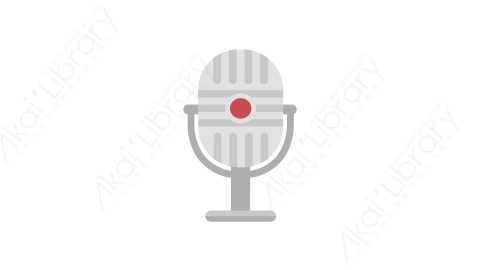 AE模板 40-microphone麦克风MG扁平卡通金融财经元素图标