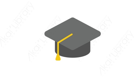 AE模板 05-academic-hat博士帽MG扁平卡通商务办公元素图标
