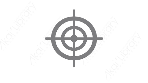 AE模板 20-target-2靶子准心MG扁平卡通商务办公元素图标