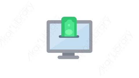 AE模板 37-online-payment线上支付MG扁平卡通商务办公元素图标