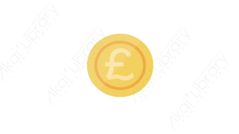 AE模板 28-coin-3金币MG扁平卡通商务办公元素图标