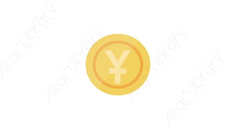 AE模板 30-coin-5金币MG扁平卡通商务办公元素图标