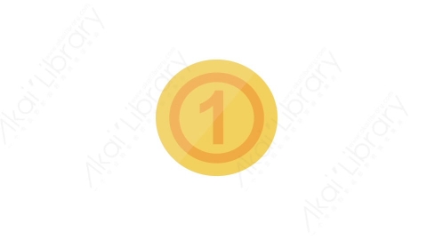 AE模板 33-medal金币奖牌金奖MG扁平卡通商务办公元素图标