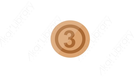 AE模板 35-medal-3奖牌铜奖MG扁平卡通商务办公元素图标