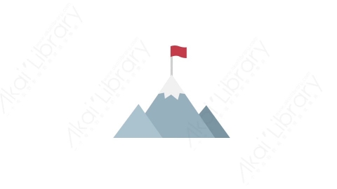 AE模板 09-mountain山峰MG扁平卡通商务办公元素图标