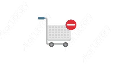 AE模板 27-cart-2手推车购物车MG扁平卡通商务办公元素图标