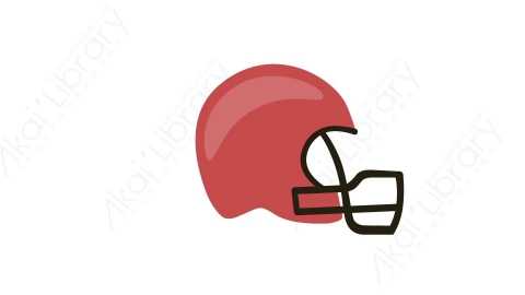 AE模板 18-helmet-1橄榄球头盔MG扁平卡通体育运动器械元素图标