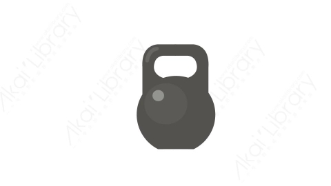 AE模板 22-kettlebell壶铃MG扁平卡通体育运动器械元素图标