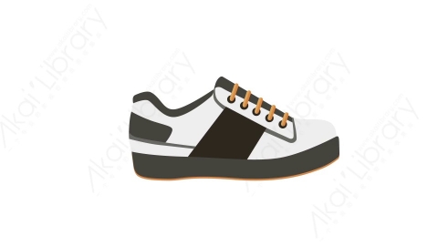 AE模板 30-sneakers运动鞋MG扁平卡通体育运动器械元素图标