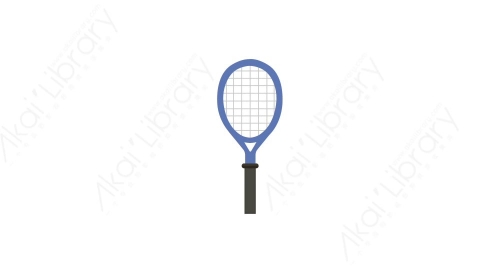 AE模板 37-tennis-racket网球拍MG扁平卡通体育运动器械元素图标