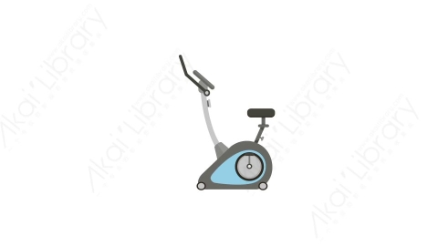 AE模板 38-training-machine-1健身减肥训练机MG扁平卡通体育运动器械元素图标