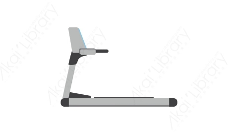 AE模板 42-training-machine-5跑步机健身MG扁平卡通体育运动器械元素图标