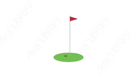 AE模板 51-golf-equipment-2高尔夫球洞MG扁平卡通体育运动器械元素图标