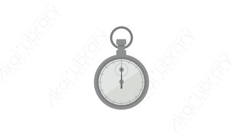AE模板 52-stopwatch秒表MG扁平卡通体育运动器械元素图标