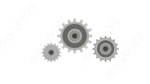 AE模板 11-mechanicm机器齿轮MG扁平卡通施工建设元素图标