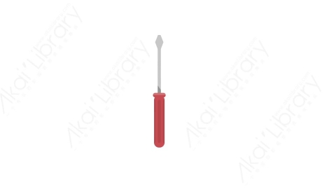 AE模板 18-screwdriver螺丝刀MG扁平卡通施工建设元素图标
