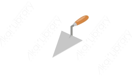 AE模板 19-spatula刮刀MG扁平卡通施工建设元素图标