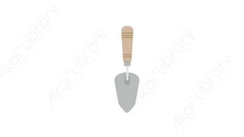 AE模板 31-spatula-3刮刀MG扁平卡通施工建设元素图标