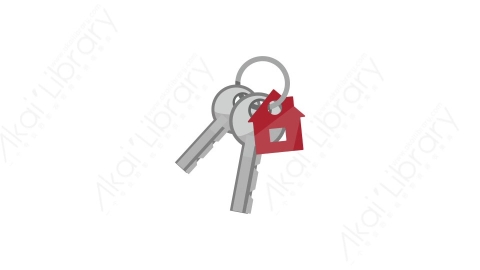 AE模板 40-keys钥匙MG扁平卡通施工建设元素图标