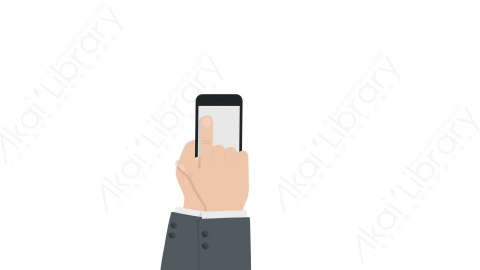 AE模板 05-browse_one-slide__hold__phone手拿手机滑动屏幕MG扁平卡通手势动画