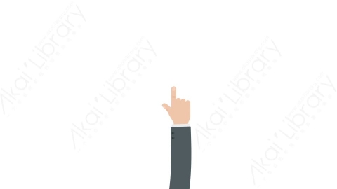 AE模板 01-browse_one-slide-click手滑动手机手势操作动画MG扁平卡通手势动画