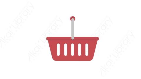 AE模板 09-shopping-cart购物篮MG扁平卡通武器元素图标