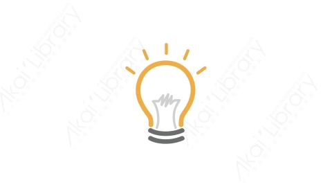 AE模板 12-lightbulb-12电灯泡MG扁平卡通电灯泡思考元素图标