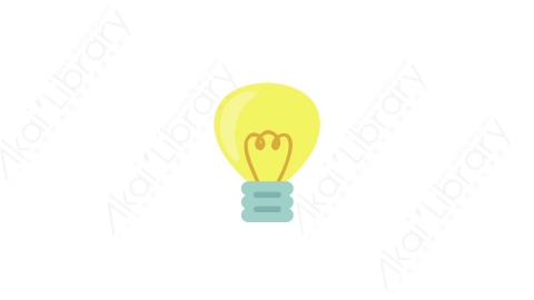 AE模板 17-lightbulb-17电灯泡MG扁平卡通电灯泡思考元素图标