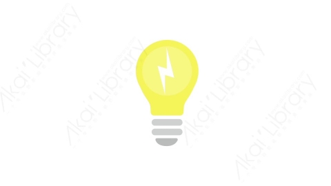 AE模板 19-lightbulb-19电灯泡MG扁平卡通电灯泡思考元素图标