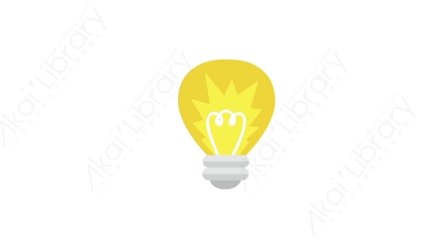 AE模板 22-lightbulb-22电灯泡MG扁平卡通电灯泡思考元素图标