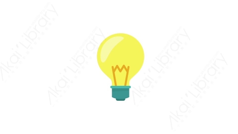 AE模板 23-lightbulb-23电灯泡MG扁平卡通电灯泡思考元素图标