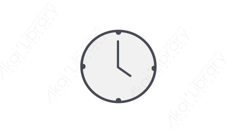 AE模板 33-clock-4钟表时钟MG扁平卡通电灯泡思考元素图标