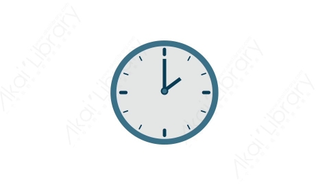 AE模板 34-clock-5钟表时钟MG扁平卡通电灯泡思考元素图标
