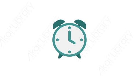 AE模板 41-alarm_clock闹钟钟表MG扁平卡通电灯泡思考元素图标