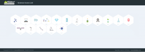 AE模板 MG扁平卡通科学实验元素图标包-icons__science